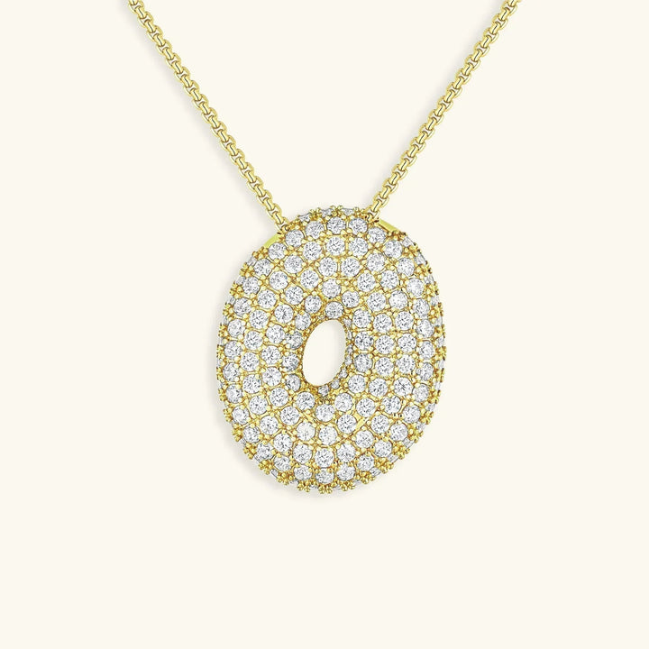 Bubble Initial Necklace