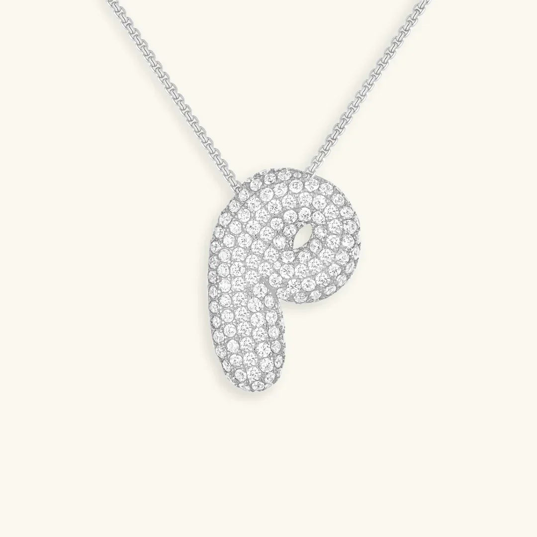 Bubble Initial Necklace