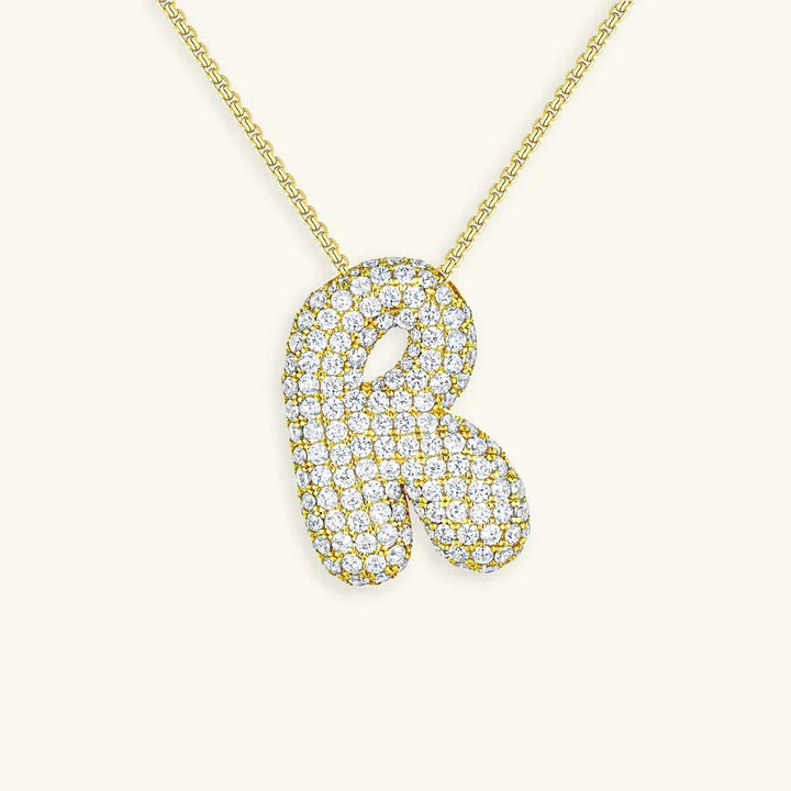 Bubble Initial Necklace
