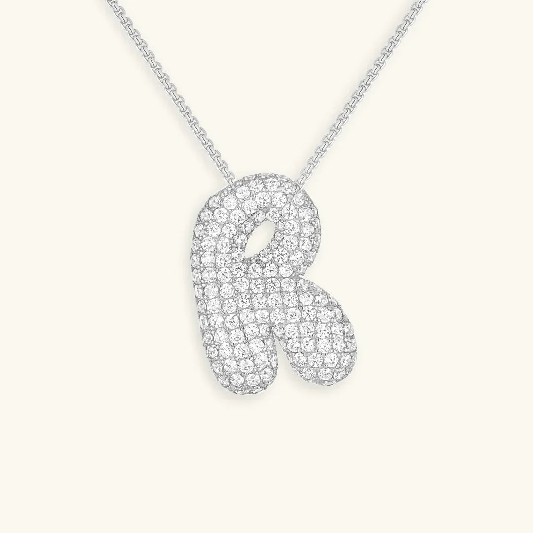 Bubble Initial Necklace