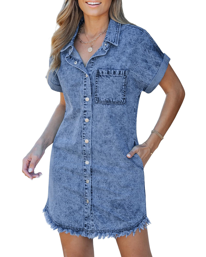 Michelle | Denim Shirt Dress