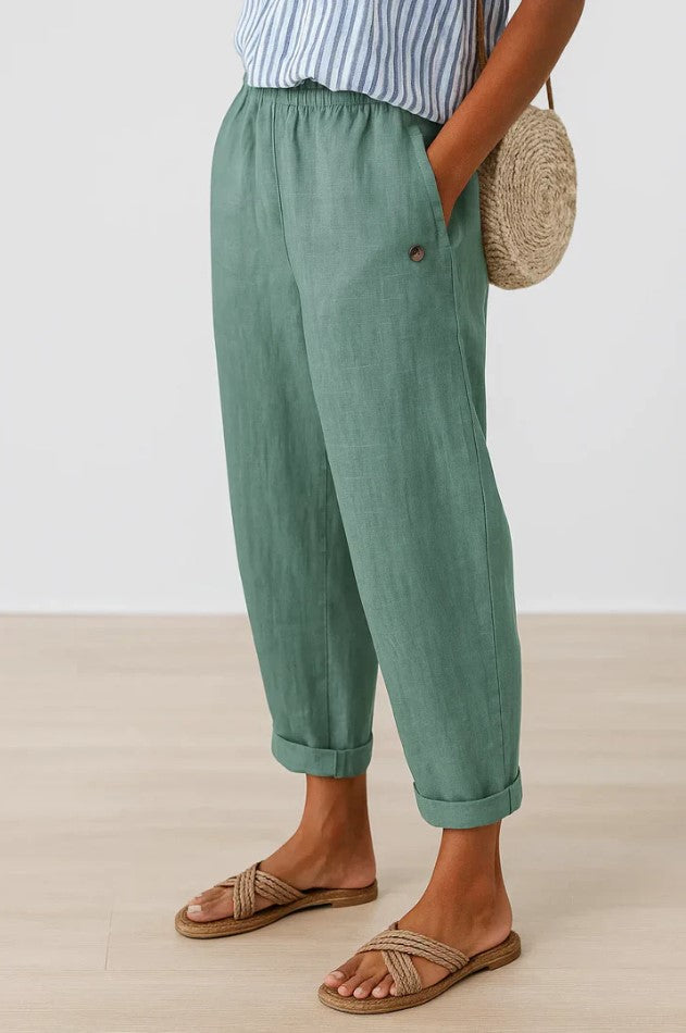 Romina™ Timeless Linen-Cotton Pants