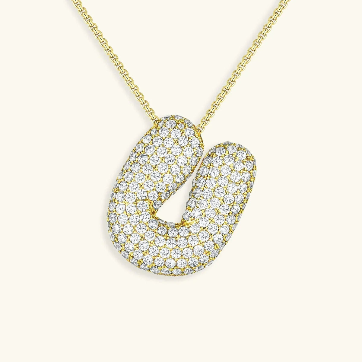 Bubble Initial Necklace