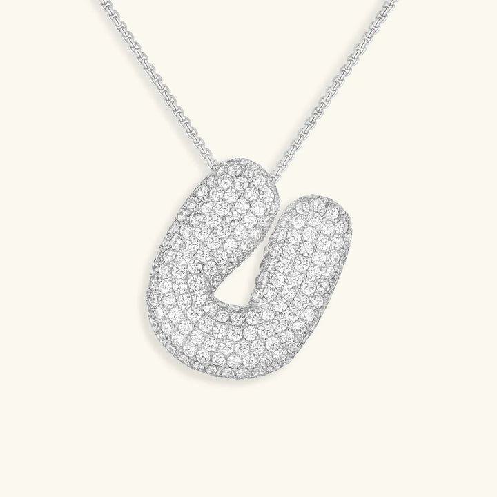 Bubble Initial Necklace