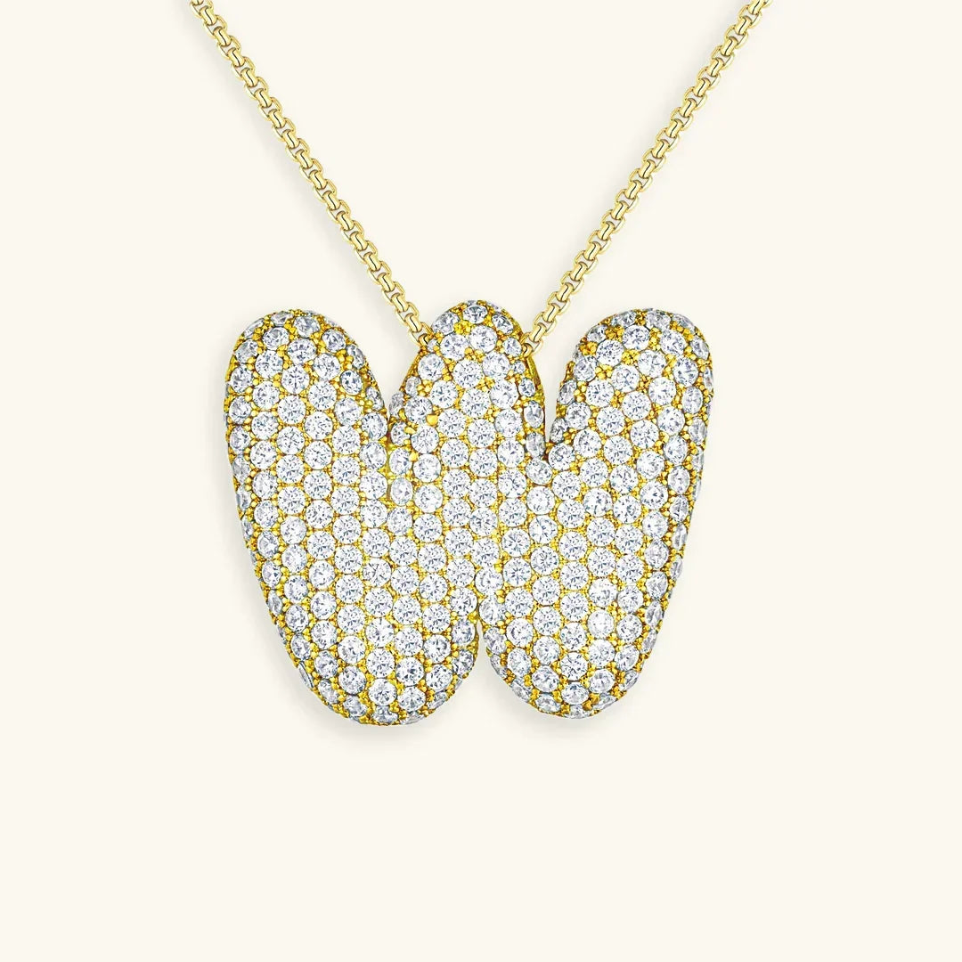 Bubble Initial Necklace