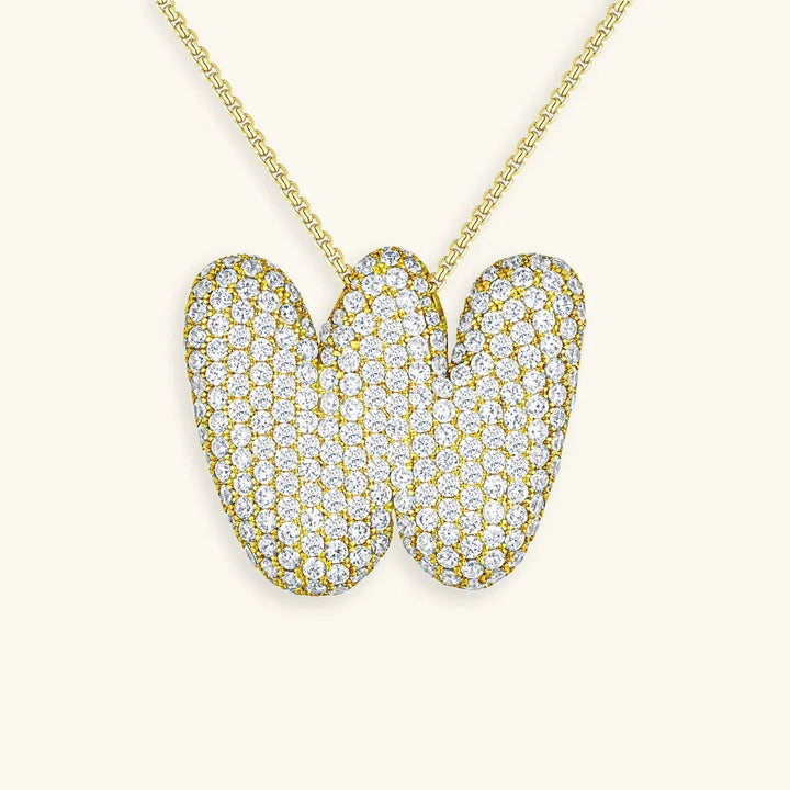 Bubble Initial Necklace