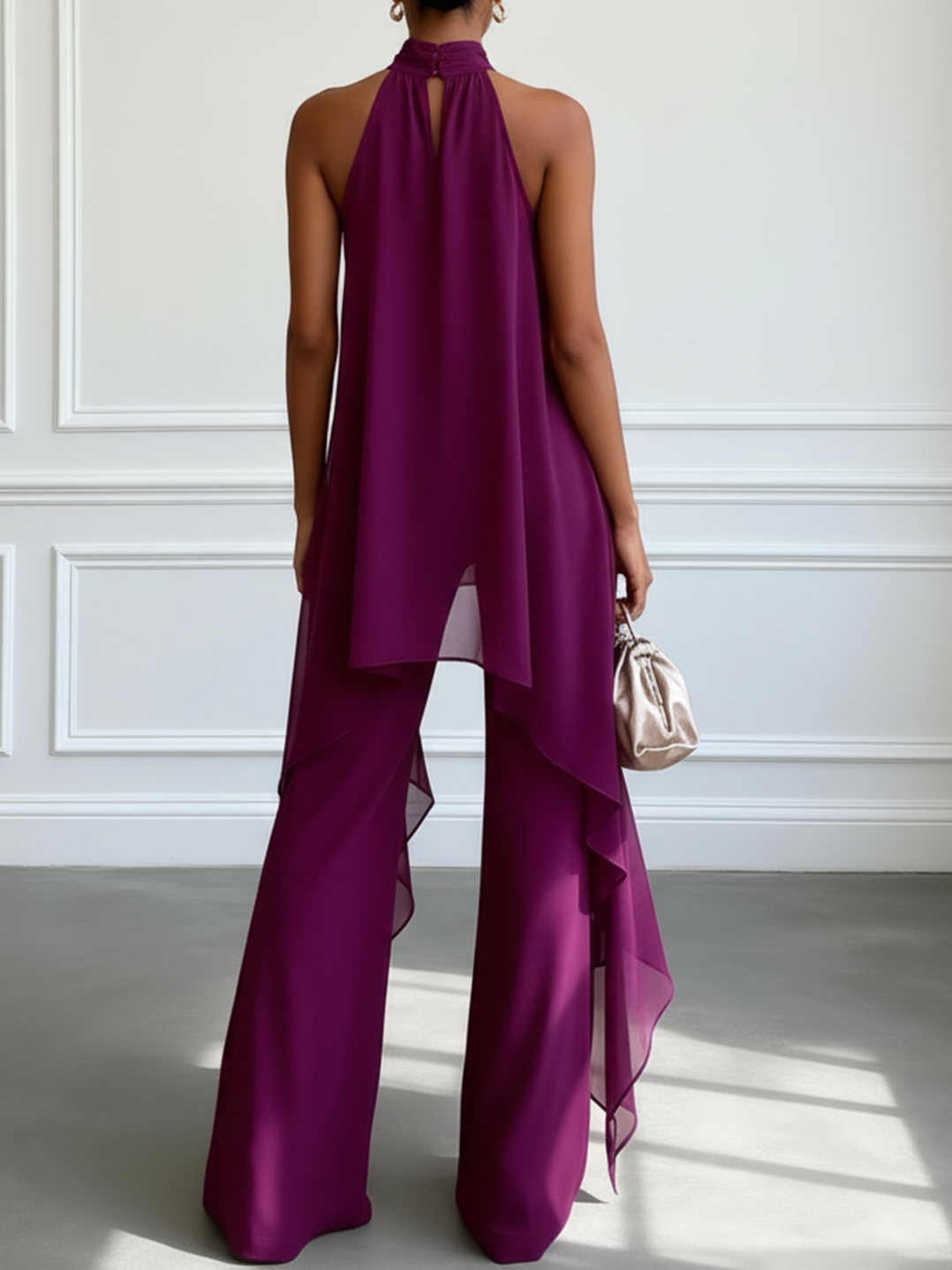 Sleeveless Top and Pants Set