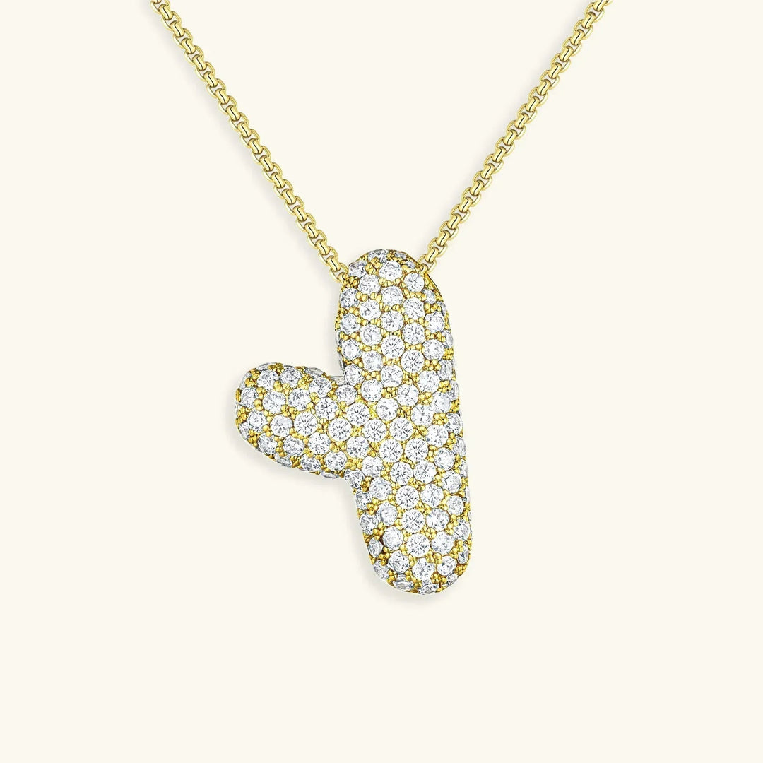 Bubble Initial Necklace