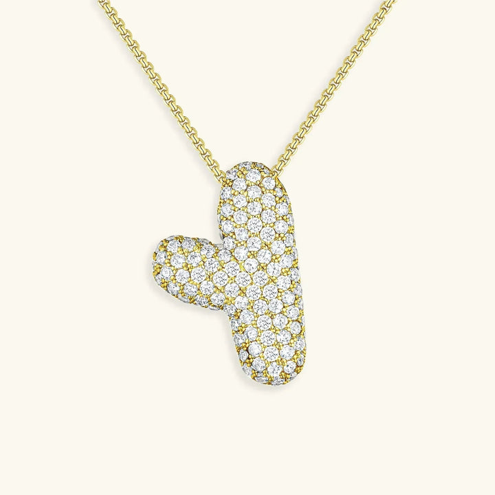 Bubble Initial Necklace