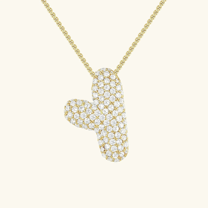 Bubble Initial Necklace