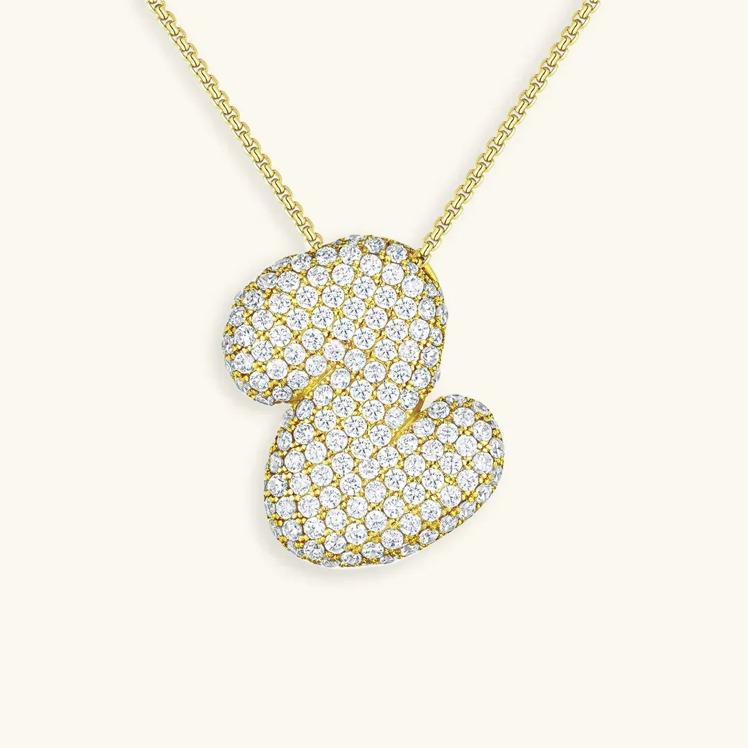 Bubble Initial Necklace