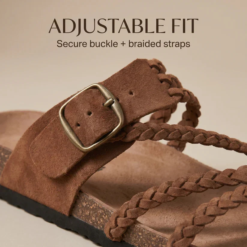 Leah™ Braided Cork Comfort Sandals