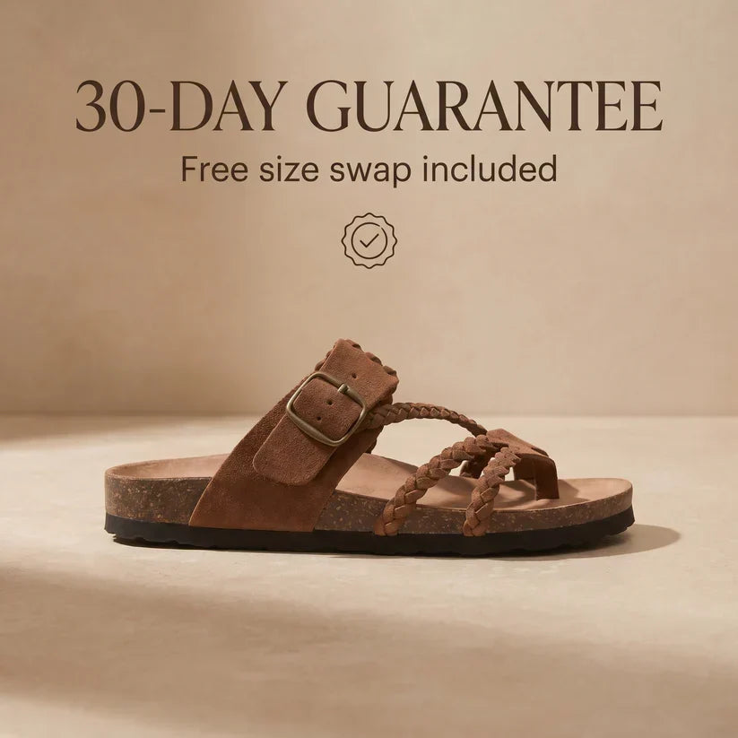 Leah™ Braided Cork Comfort Sandals