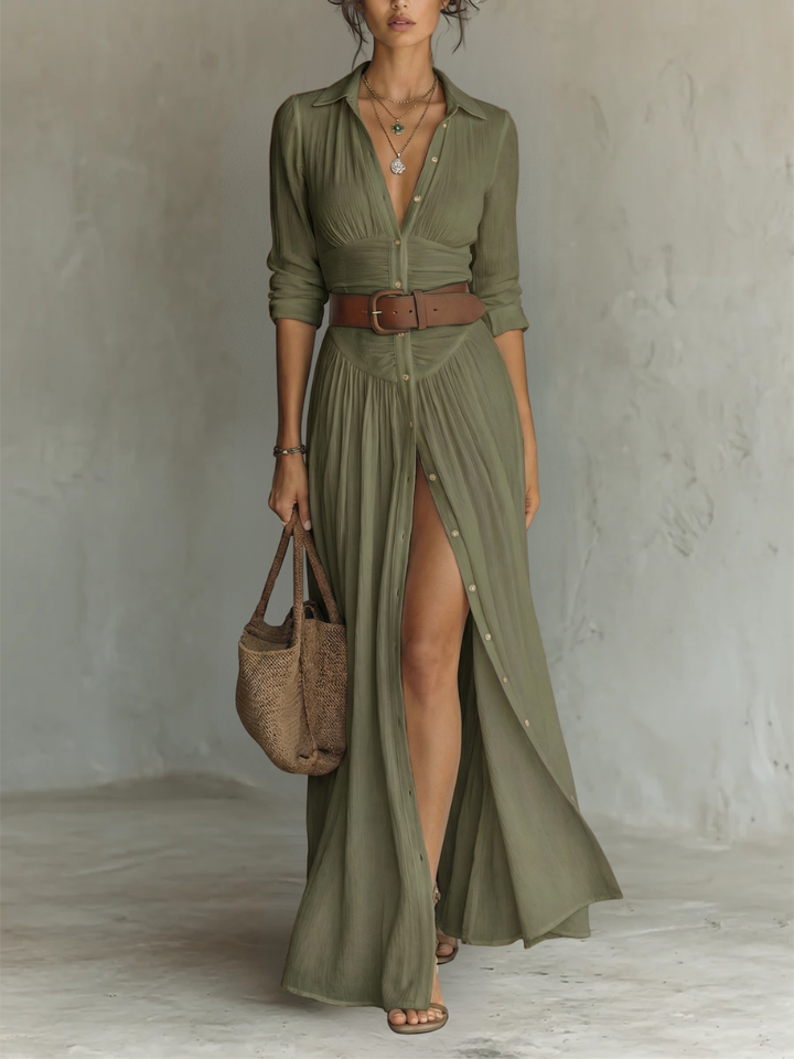 Camille™ Linen Blend Maxi Dress