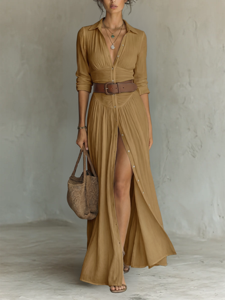 Camille™ Linen Blend Maxi Dress
