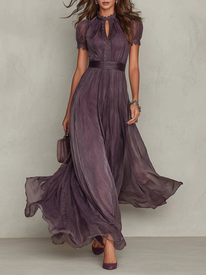 Amélie™ Chiffon Lace Maxi Dress
