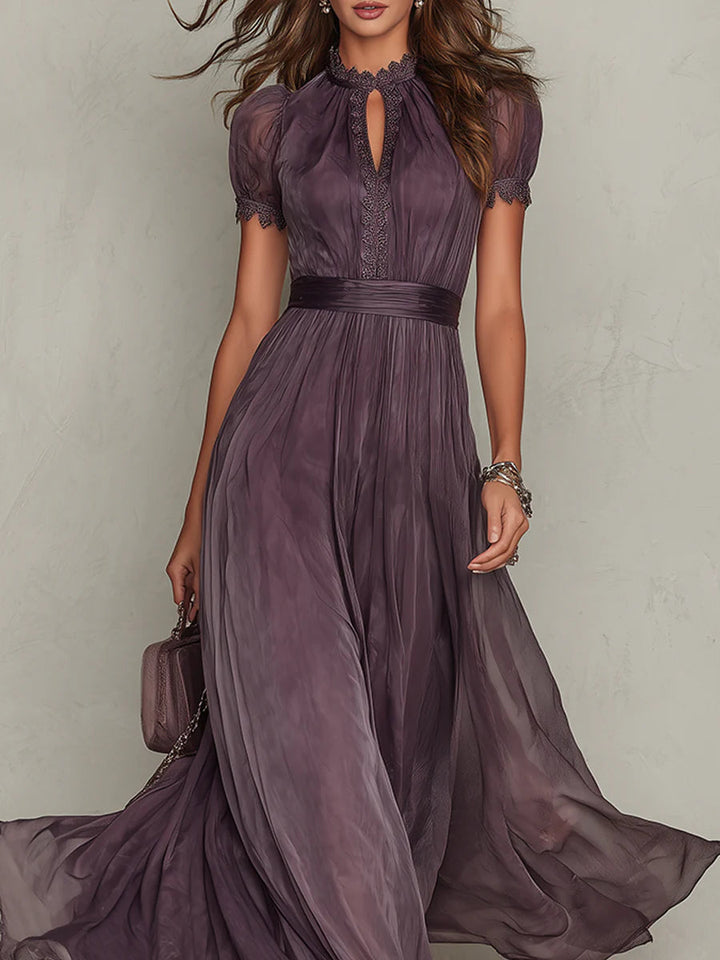 Amélie™ Chiffon Lace Maxi Dress