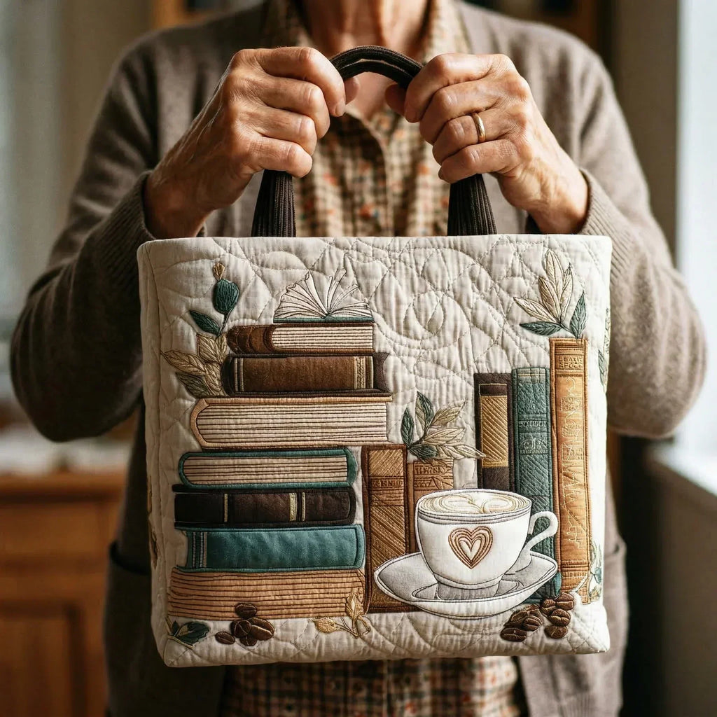 Handcrafted Tote Bag - Coffee Chapter
