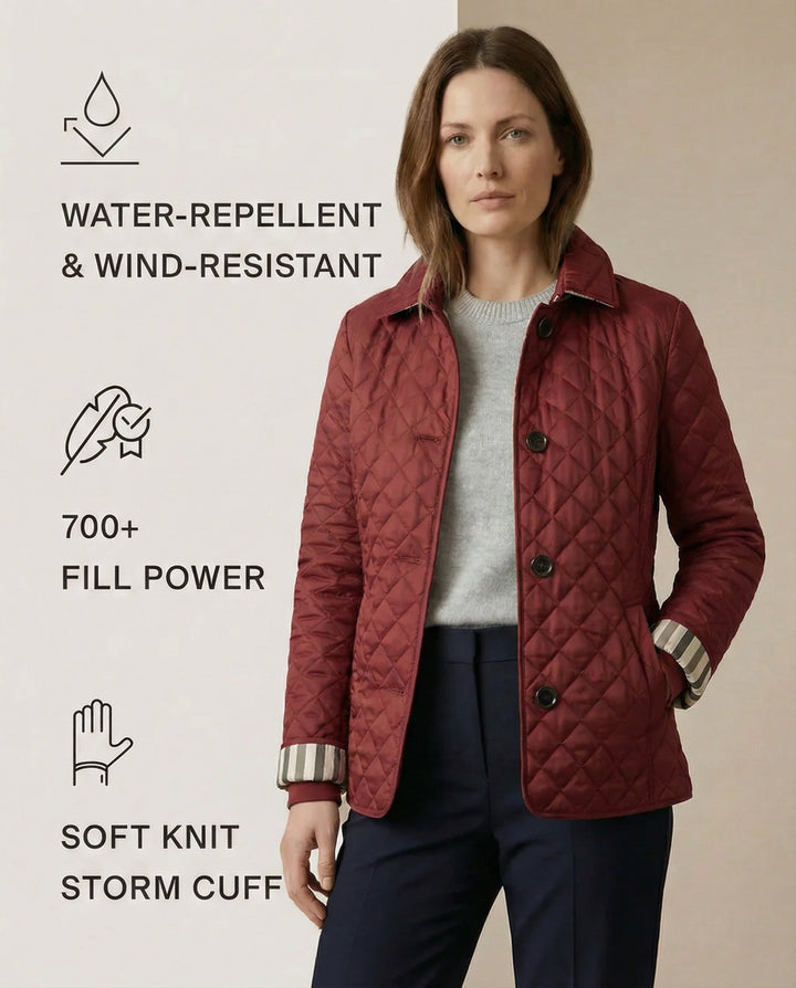 Olive™ Quilted Button-Up Jacket