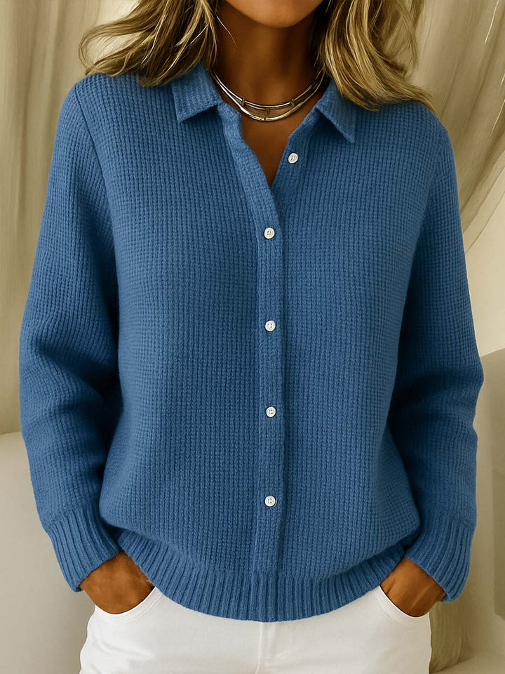 Amari Classic Waffle Knit Cardigan