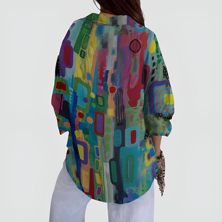 Everly™ - Blouse with Geometric Pattern