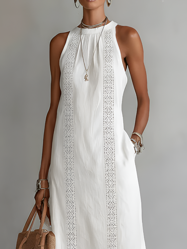 Emberly™ Relaxed Embroidered Midi Dress