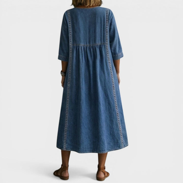 Esther™ Elegant Denim Dress